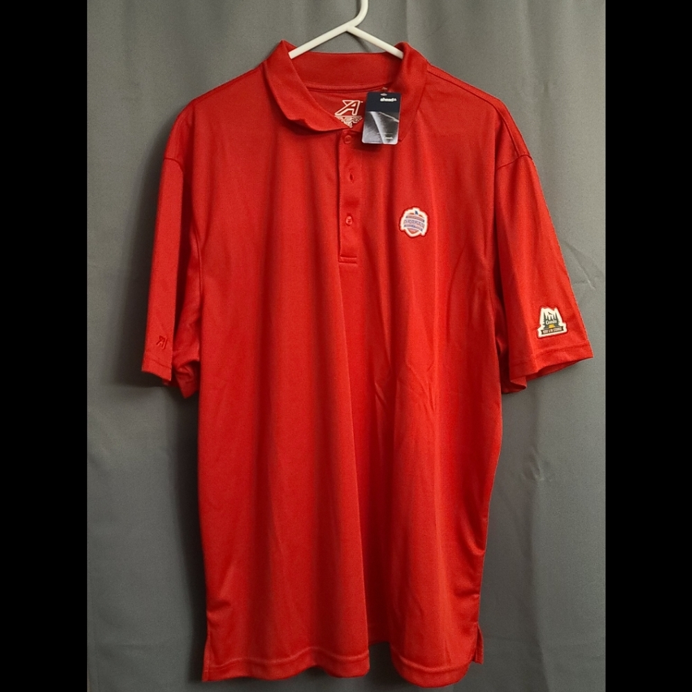 Men’s AHEAD USA Golf Polo Shirt Sz XL Missouri Sports Hall of Fame Logo